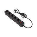 Protetor Eletronico C/ 5 Tomadas Epe 205 + 3 Metros Preto 4824203